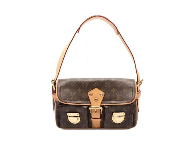 Borsa a Spalla Hudson PM Louis Vuitton Marrone Monogramma