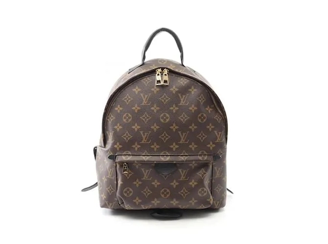 Zaino Palm Springs MM di Louis Vuitton Marrone Monogramma