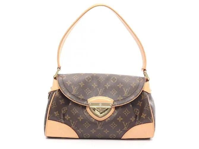 Borsa a Spalla Monogram Beverly MM di Louis Vuitton Marrone Monogramma