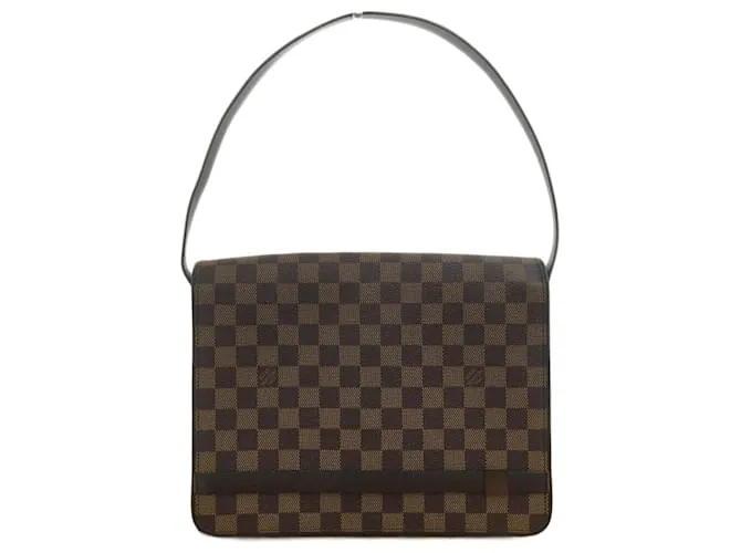 Borsa a Spalla Damier Tribeca di Louis Vuitton Bianco Damier ebene