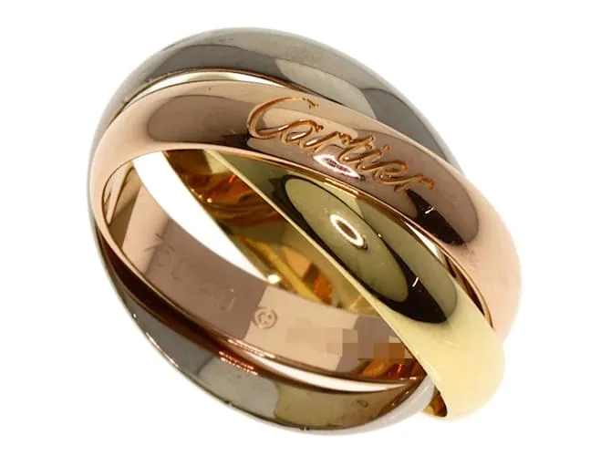 Anello in oro 18K Cartier Trinity Rosa Bianco Giallo