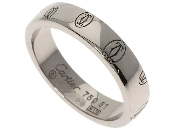 Anello in oro bianco 18K Cartier Buon Compleanno