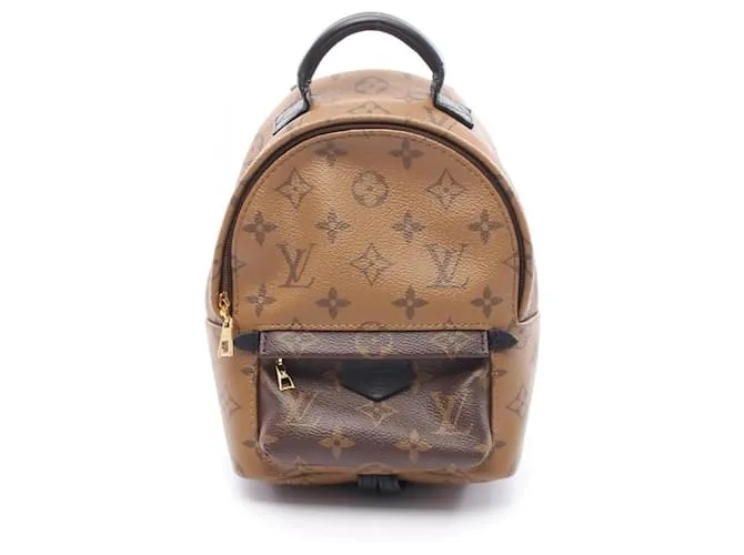 Zaino Mini Palm Springs Louis Vuitton Marrone Nero