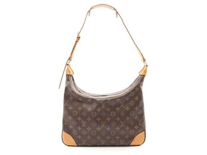 Borsa a Spalla Boulogne 35 Louis Vuitton Marrone Monogramma