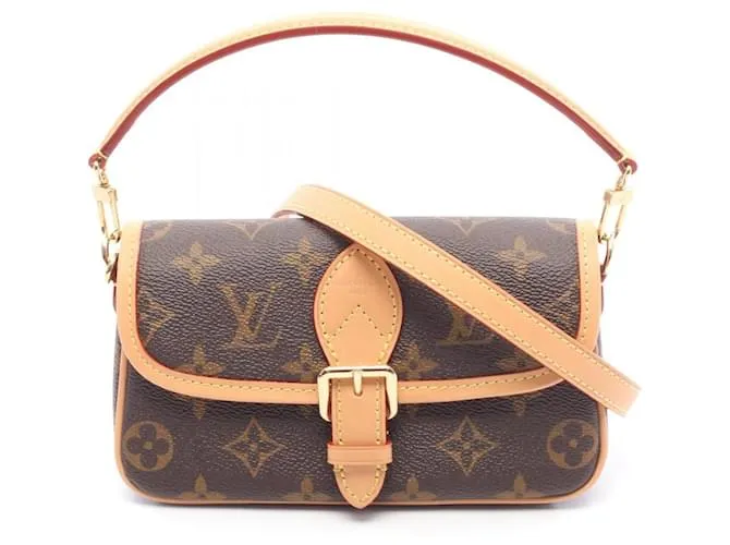 Borsa a mano Nano Diane Louis Vuitton Marrone Monogramma