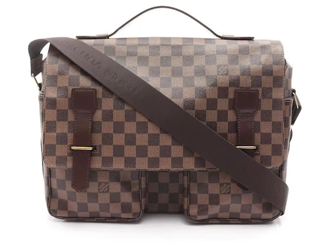 Borsa a Spalla Broadway Louis Vuitton Marrone Damier ebene