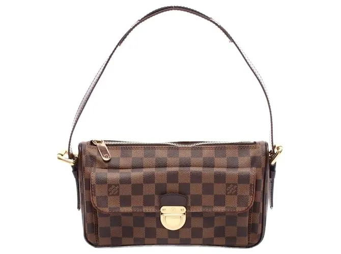 Borsa a Spalla Ravello GM Louis Vuitton in Tela PVC e Pelle Marrone