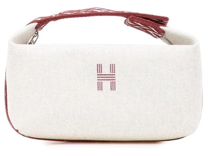 Borsa in tela Bride a Brac di Hermès Marrone Beige