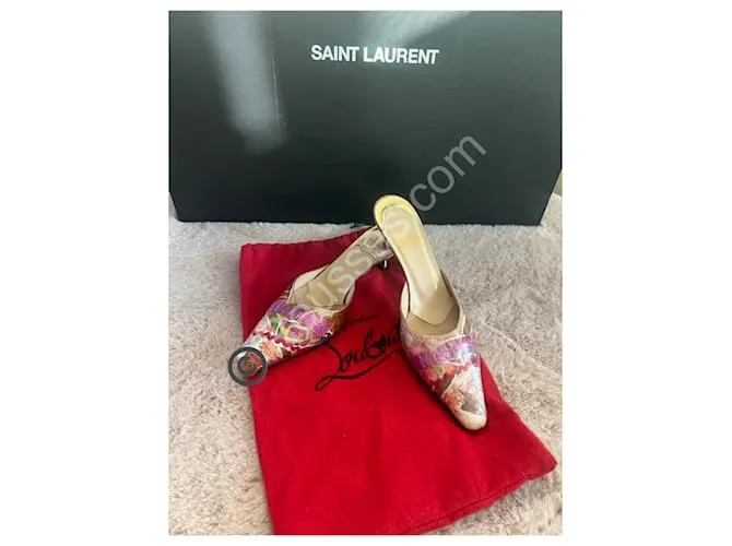 Mule vintage rare Christian Louboutin modello 'Trash' - Taglia 38