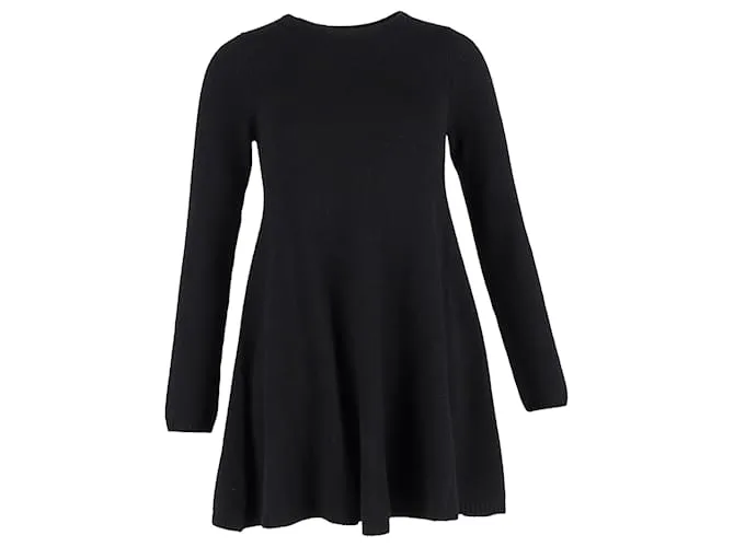 Abito Mini Fleurine Khaite in Cashmere Nero