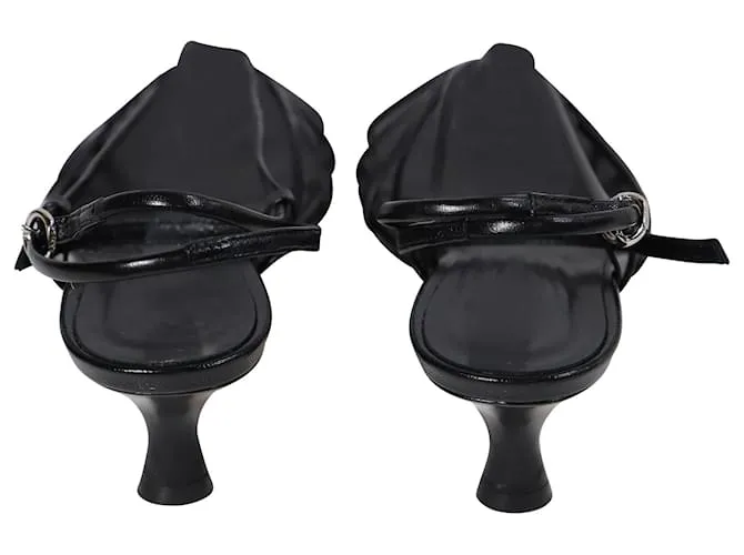 Sandali con tacco kitten Rhonda Aeyde in pelle nera Nero