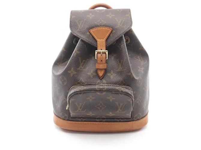 Zaino Mini Montsouris Louis Vuitton Marrone Monogramma