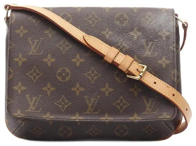 Borsa a Spalla Musette Tango Louis Vuitton Marrone Monogramma