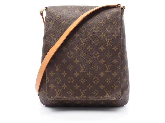 Borsa a Spalla Musette Louis Vuitton Marrone Monogramma