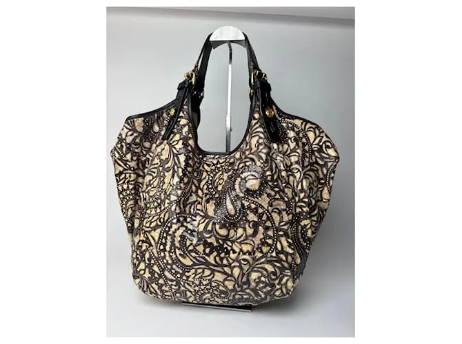 Borsa vintage Givenchy nera e marrone Nero