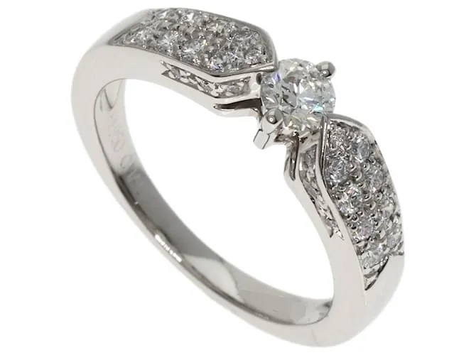 Anello Plume di Diamante in Platino di Chaumet