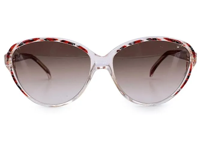 Yves Saint Laurent Occhiali da sole vintage rossi e grigi ARION 56/14 140mm Rosso