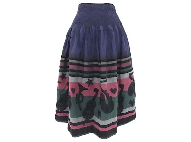 Gonna Lunga Issey Miyake Verde Marino Rossa Rosso Blu navy