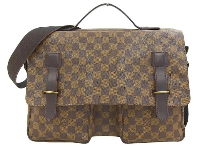 Borsa a Spalla Damier Broadway Louis Vuitton Marrone