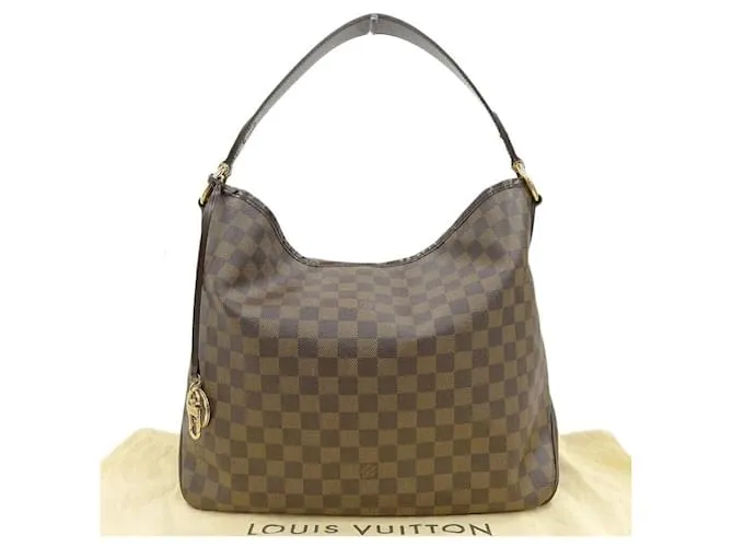 Borsa a Spalla Damier Delightful MM di Louis Vuitton Marrone