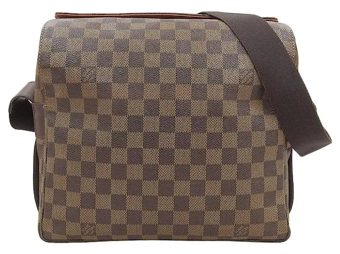 Borsa a Spalla Damier Naviglio Louis Vuitton Marrone