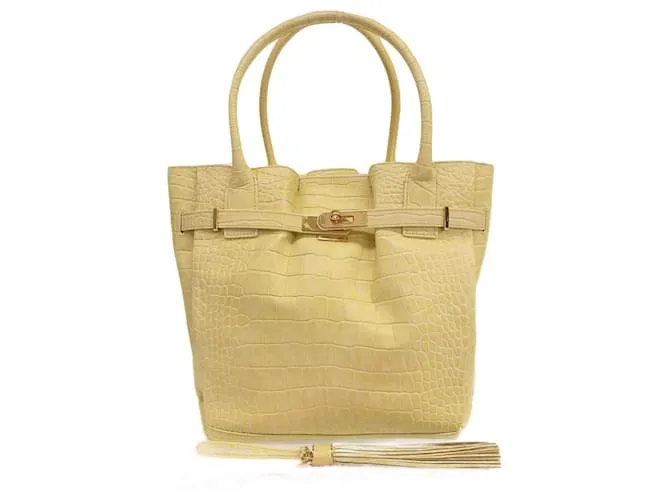 Autre Marque Borsa in pelle Jewels 17P82A Beige