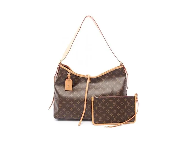 Borsa a Spalla Monogram Carryall NM MM Louis Vuitton Marrone