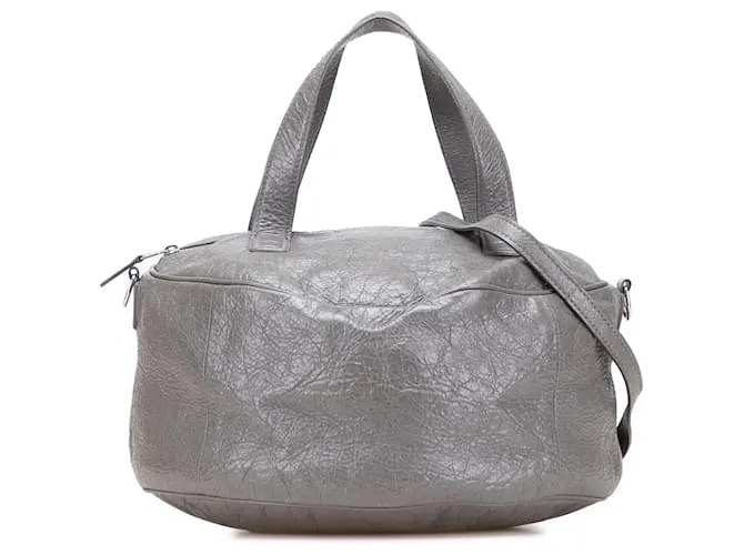 Air Hobo Hobo Arena Air in pelle grigia Balenciaga Marrone