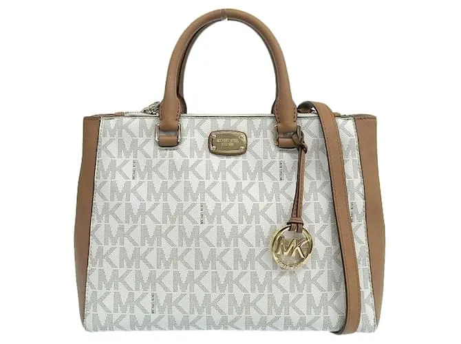 Borsa 2WAY Michael Kors avorio e marrone Crudo