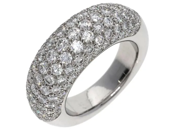 Anello Grande in Diamante Aneau Chaumet in Oro Bianco 18K