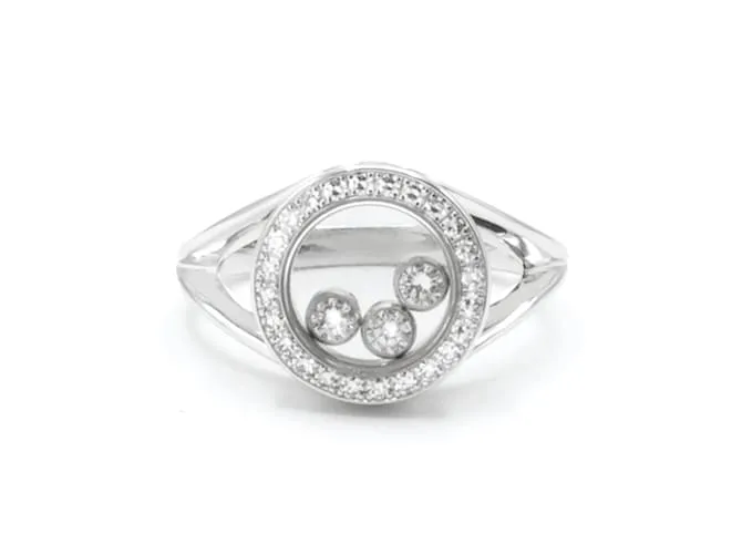 Anello "Happy Diamonds" di Chopard. Argento
