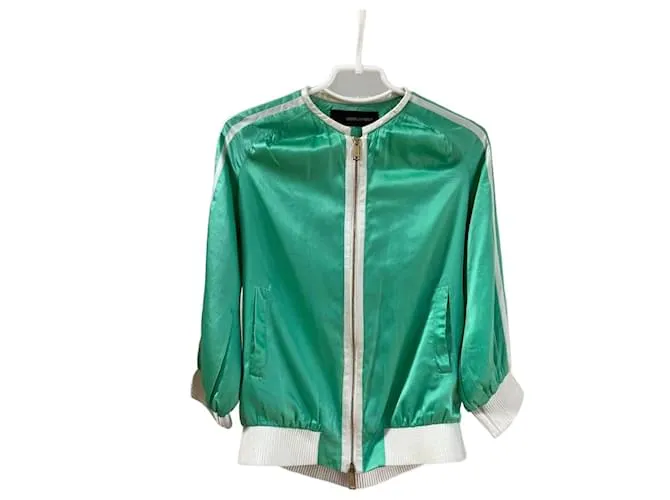 Diesel Bomber in seta Dsquared2 Verde chiaro