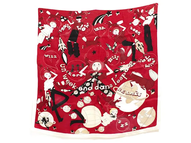 Sciarpa Hermès. Rosso