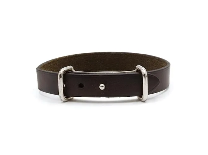 Superbo bracciale "Hapi" di Hermès. Nero