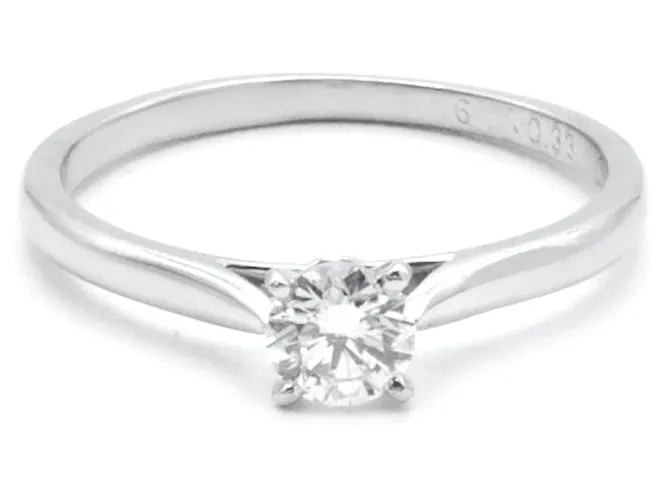 Anello Cartier, modello "Solitaire 1895". Argento