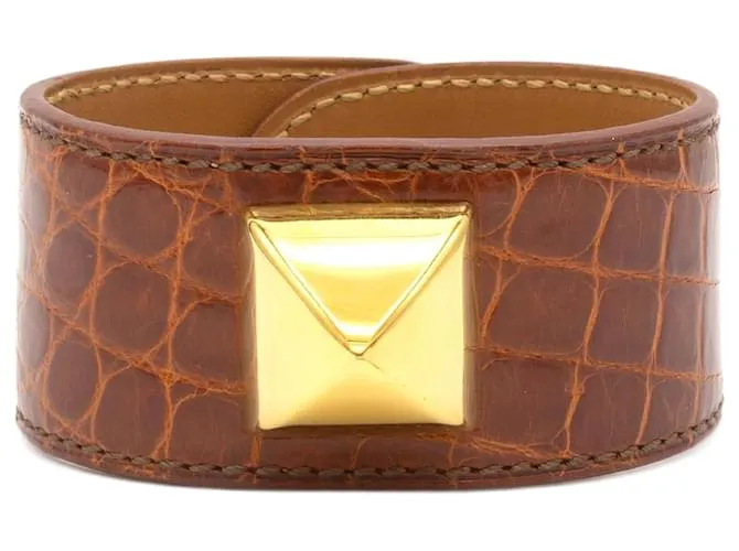 Bellissimo bracciale Hermès Medor; D'oro