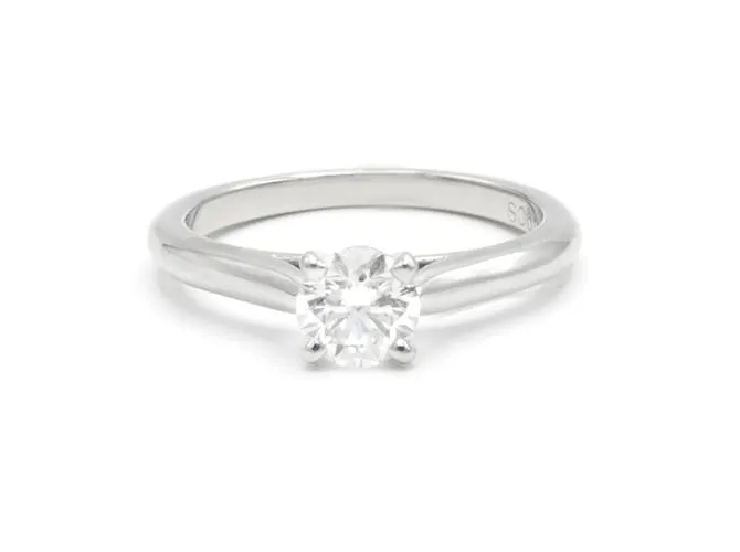 Anello Cartier, modello 'Solitaire 1895'. Argento