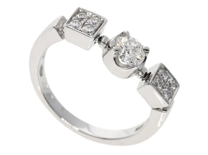 Bulgari Anello Bvlgari Lucia in diamante in oro bianco 18K