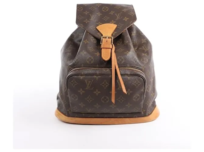 Zaino vintage Montsouris GM in tela Monogram Louis Vuitton Marrone