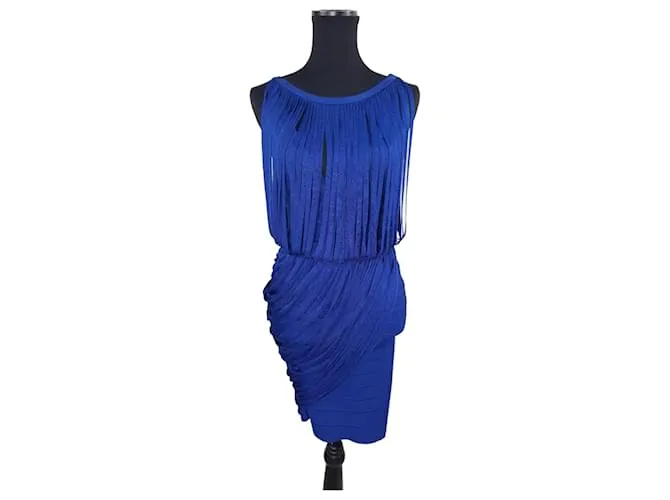 Herve Leger cocktail dress blu