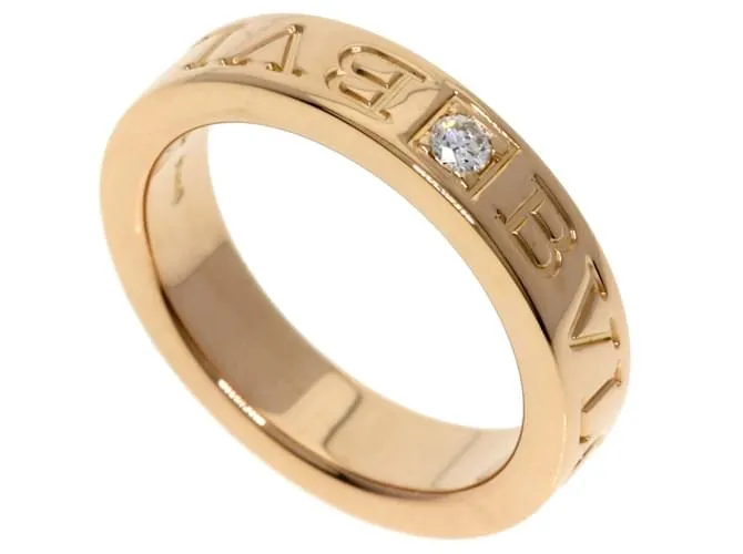 Bulgari Anello Doppio Diamante Bvlgari in Oro Rosa 18K