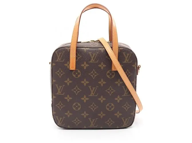 Borsa a mano Monogram Spontini di Louis Vuitton Marrone