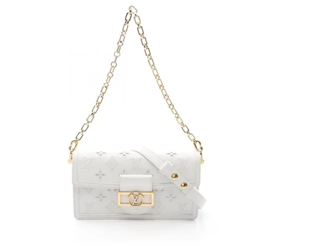 Borsa a Spalla Dauphine EW Louis Vuitton Bianco