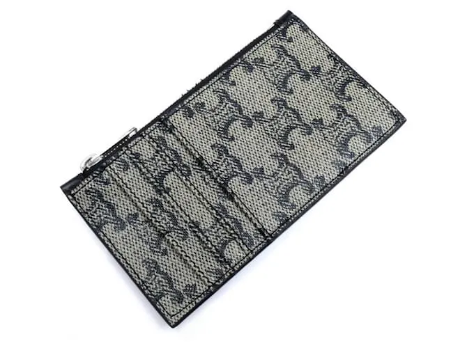 Céline Portamonete Celine Triomphe Nero Beige