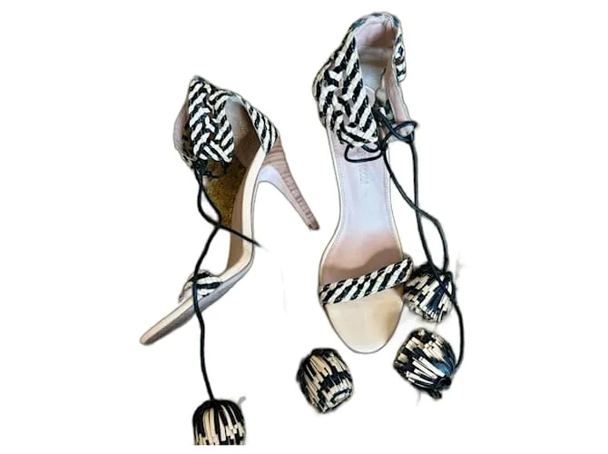 Ulla Johnson Modello Isolde High Hell Nero Beige