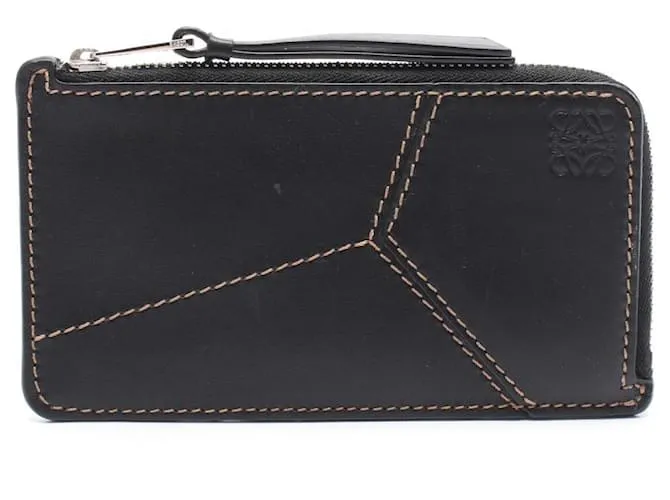 Portafoglio in pelle nera Loewe Nero