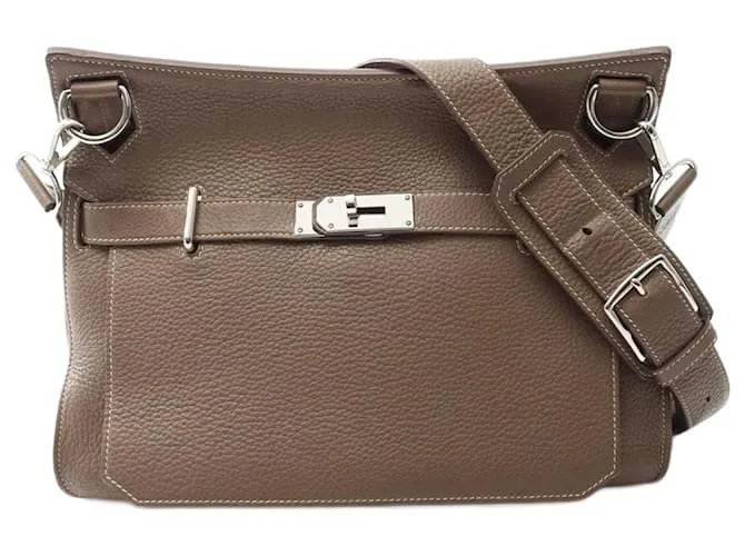 Borsa a Spalla Hermès Gypsière 34 Etoupe Marrone