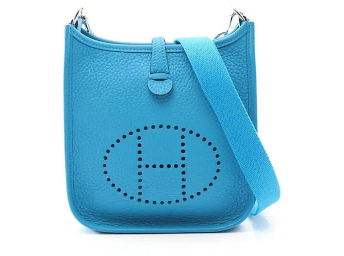 Borsa a Spalla Hermès Evelyn TPM Amazon Blu