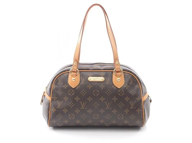 Borsa a Spalla Montorgueil PM Louis Vuitton Marrone