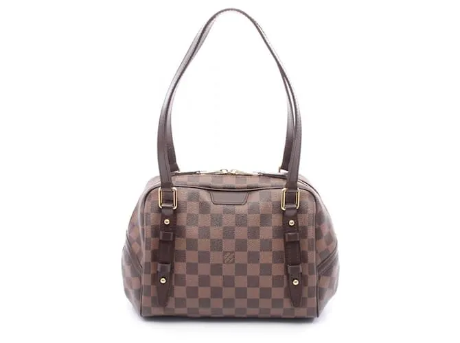 Borsa a Spalla Rivington PM Damier Ebene di Louis Vuitton Marrone